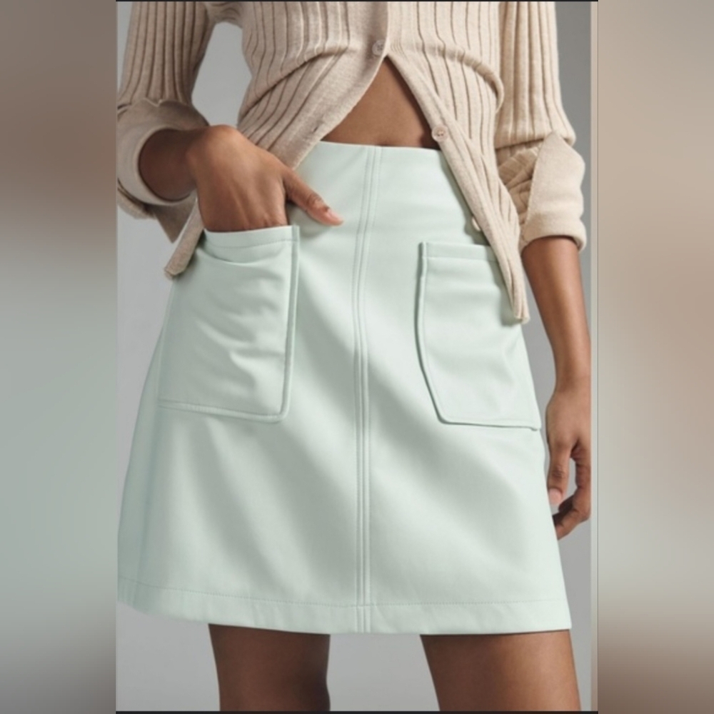 Maeve Light Mint A-Line Skirt